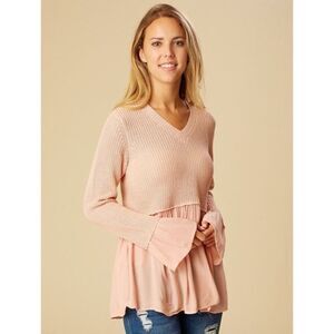 Altar’d State Rowena Sweater pink M